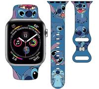 Cartoon Band Compatible with Apple Watch 38mm/40mm/41mm/42mm/44mm/45mm, Cute Replacement Bands for Apple Watch SE2 Series 9 8 7 6 5 4 3, Silicone iWatch Band for iWatch