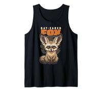 Cartoon Bat-Eared Fox Breed Animal Lover Cute Foxes Tank Top