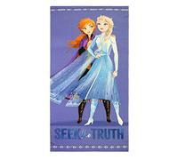 CARTOON Beach Towel Frozen II Disney Elsa Anna in MICROCOTTON CM. 140X70 100%PL