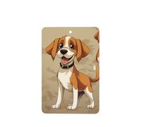 Cartoon Beagle Dogs Car Air Fresheners Cards 4 Pcs Long Lasting Car Fresheners Gifts for Men Women Auto Aromatherapy Tablets Hanging Scented Card Rearview Mirror Pendant - Lavender Scent