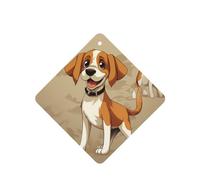 Cartoon Beagle Dogs Car Air Fresheners Cards 4 Pcs Long Lasting Car Fresheners Gifts for Men Women Auto Aromatherapy Tablets Hanging Scented Card Rearview Mirror Pendant - Lavender Scent