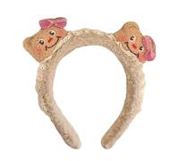 Cartoon Bear Headband For Family Gathering Plush Hairhoop Women Face Washing Hairband Birthday Gathering Photo Headwear Party Hair Accessory