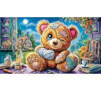 cartoon-bear Jigsaw Puzzle 1000 Pieces Recycled Paper Educational Games Great Gift Idea for Adults and Kids Age 12 Years Up Beautiful Decoration Puzzle 38x52/1000pcs