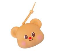 Cartoon Bear Key Cheese Silicone Bag Flexible Storage Solution for Bag Change Jewellery Daily Silicone Key Chain