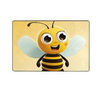 Cartoon Bee Area Rug Short Plush Ultra Soft Modern Throw Rugs Non Slip Washable Floor Mats Indoor Floor Stain Resistant Carpets for Living Room Bedroom Office Dorm Home Decor 2x3 Ft