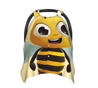 Cartoon Bee Baby Car Seat Canopy Cover, Multi Use Breathable Nursing Breastfeeding Covers for Mom Soft Stroller Sun Shade Newborn Shower Gift