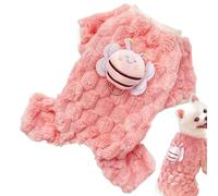 Cartoon Bee Dog Sweater - Warm Pet Coat, Cute Cold-Weather Jacket with Knit, Medium-Sized Puppy Outfit for Keeping Pets Comfortable, Adorable Dog Apparel for Home and Family Fun