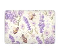 Cartoon Bee Light Purple Summer Potty Training Pad Water Resistant Diaper Changing Mat Portable Cradle Mattress for Children Adults Pets, 52" L x 34" W cama para nios