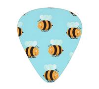 Cartoon Bee Pattern Print12 Professional Guitar Tuner For Guitar, Bass, & Chromatic Tuning Modes