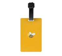 Cartoon Bee Print Luggage Tag Suitcases Identification Labels Set Travel Bag Backpack Suitcase Tags