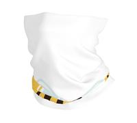 Cartoon Bee Print Windproof Neck Gaiter, Warmer Scarf Breathable Half-Face Mask Ski Mask Unisex For Outdoor