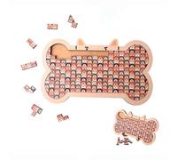 Cartoon Big Mouth Cat Wooden Jigsaw Puzzle, Unique Cat Shaped Irregular Puzzle, Unique Animal Themed Wood Jigsaw Gifts for Dog Lovers