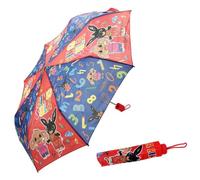 CARTOON Bing and Sula Folding Umbrella Rain Accessory Folding Umbrella for Kids Fiberglass Frame Automatic Opening