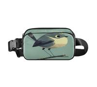 Cartoon Bird Medium Slate Blue Cute Crossbody Bag Waist Packs for Men Women Small Sling Bag Travel Accessory with Adjustable Strap for Workout Running Hiking, Cartoon Bird Medium Slate Blue, One Size
