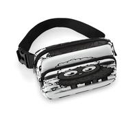 Cartoon Black White Sheep Full Printed Fanny Pack,Zipper Belt Bag Cute Crossbody Bag Hip Bum Bag with Adjustable Strap