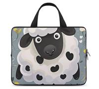 Cartoon Black White Sheep Laptop Bag Durable Laptop Sleeve Water-Resistant Notebook Bag for Computer Or Tablet