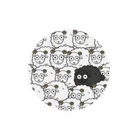 Cartoon Black White Sheep Printing 10 Pcs Car Air Freshener Hanging Sheets Scented Hanging Sheets With Rope For Home
