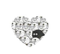Cartoon Black White Sheep Printing 10 Pcs Car Air Freshener Hanging Sheets Scented Hanging Sheets With Rope For Home