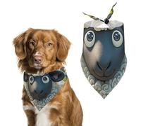 Cartoon Black White SheepPet Scarf Dog Bandana for Small Medium Large Exquisite Unique Cat Dogs Kerchief Premium Fabric Cute Triangle Cat Dogs Bibs Scarf