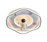 Cartoon Blue Astronaut Kids Flush Mount Ceiling Light Fixture Modern Moon Stars Bedroom Close To Ceiling Lamp Nordic Minimalist Pink Rabbit Nursery Chandelier For Kindergarten Boy Girl's Room