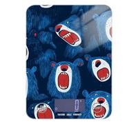 Cartoon Blue Bears bariatric Scale for Food Weight 11lb/0.18oz, 5kg/5g Scale to Measure Grams with 4 Unit for Meal Prep Espresso Meal Prep (Batteries not Included)