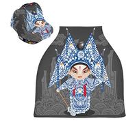 Cartoon Blue Handsome Guy Stretchy Baby Car Seat Cover,Canopy Nursing Covers,Soft Breathable Windproof Scarf Changepad for Winter Infant Breastfeeding Boys