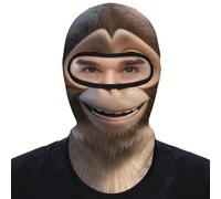 Cartoon Brown Monkey Balaclava Ski Mask Thermal Winter Face Mask for Men Women Summer Cooling Neck Gaiter Sun Protection Hood Full Face Cover for Motorcycle Cycling Gear, Style, One size