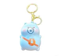 Cartoon Bubble Keyring 10 cm Stress Relief Toy (Blue)