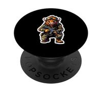 Cartoon Buffalo Soldier PopSockets Adhesive PopGrip