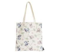 CARTOON Canvas Tote Bag, Tote Bag, Fabric Shopping Bag, Reusable, Multifunction, Stitch And Angel (2), 5 UK
