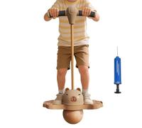 Cartoon Capybara Jumper, Bouncy Exercise Ball with Handle, Medium Non Slip Toy, Indoor Outdoor Activity Equipment, Beginner Kids Adults Fun Game, School Park Gathering Play Accessory