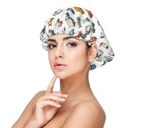 Cartoon Car A Print Satin Silk Bonnet for Sleeping Women, Adjustable Double Layer Satin Hair Bonnet Night Sleep Cap for Curly Hair