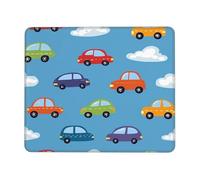Cartoon Car Cloud Mouse Pad Cute Taxi Gaming Mouse Mat with Stitched Edges Non-Slip Rubber Base Mousepad for for PC Laptop 24x20