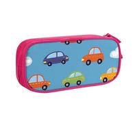 Cartoon Car Cloud Pencil Case for Boys Girls Cute Taxi Large Pen Bag Desk Stationery Organizer Pencil Pouch for School Office Zippered Makeup Bag