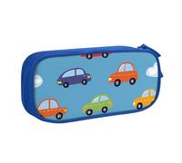 Cartoon Car Cloud Pencil Case for Boys Girls Cute Taxi Large Pen Bag Desk Stationery Organizer Pencil Pouch for School Office Zippered Makeup Bag