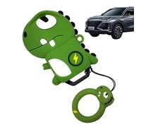 Cartoon Car Key Cover - Dinosaur Shape Silicone Key Protector with Key Chain | Cute Key FOB Shell for Men and Women, Remote Cover Against Trolley, Key