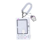 Cartoon Card Holder with Pendant Keychain Credit Sleeve Covers Acrylic Photocard Bus Cartoon Acrylic Photocard for Student