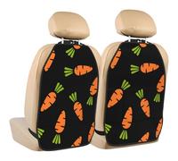 Cartoon Carrot,2 Pack Car Seat Kick Mats Back Seat Protector Durable Back Seat Organiser