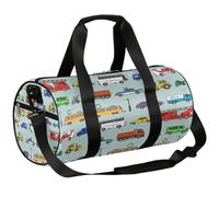 Cartoon Cars Sports Gym Bag Duffel Bags Workout Lightweight Shoulder Weekender Bag Travel Duffel Bag for Men Women(Engineering Vehicle), Cartoon Cars, 17.6(L) x 9(W) x 9(H) inch