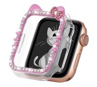 Cartoon Cat Case Compatible with Apple Watch Cover for iWatch Women