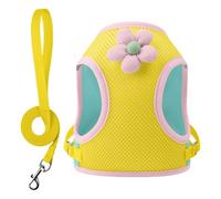 Cartoon Cat Harness - Lightweight Puppy Strap, Secure Clip Fastening | Outdoor Training Equipment, Hiking Walking Travel, for Park Beach Adventures, with Camping Nighttime Daily Comfort Setup