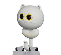 Cartoon Cat Key Organizer Hook - Decorative Kitten Wall Mounted Key Holder Rack, Multi Hook Storage Stand For Keys Bags Coats, Cute Animal Entryway Decor For Living Room Bedroom Kitchen Hallway Office