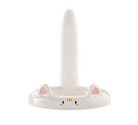 Cartoon Cat Mobile Phone Holder,Cute Cat Shape Cellphone Bracket,Portable Cellphone Stand,Anti Slip Cell Phone Holder for Home(White)