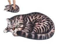Cartoon Cat Rug Kids Room Rug Bathroom Non-slip Mat Baby Play Long Mat Pet Floor Rug Home Doormat Novelty Carpet for Pet Lover