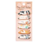 Cartoon Cat Sticky Notes, 180 Sheets Paper Markers, Adhesive Fun Note with Cute Design Feature, Memo Pads, Sticky Note with Colorful Patterns, Notes for Women Students Boys and Girls