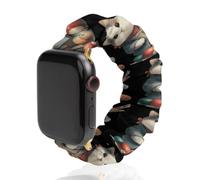 Cartoon Cats And Billiards Scrunchie Watch Band Elastic 38mm/40mm