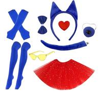 Cartoon Cats Costume Dogs Donkeys Accessories Set For Kid And Teen Halloween Birthday Cosplay Parties Role Playing Novelty Costume Accessories