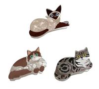 Cartoon Cats/Dogs Shape Jaw Clip Teens Ponytail Hair Claw Delicate Jaw Clip Female Makeup Taking Photo Jaw Clip Nonslip