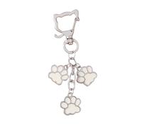 Cartoon Cats Paw Print Bag Charm for Women and Students Soft and Practical Alloy Keychain Bags Pendant for Backpack