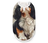 Cartoon Cavalier King Charles Span Fashion Pet Vest, Easy Wear Dog Clothes for Small Dogs Daily Walking XL